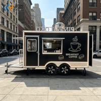 Cuisine mobile, remorque de restauration rapide, camion de restauration, chariot de vente alimentaire, véhicule commercial de restauration, remorque de vente alimentaire