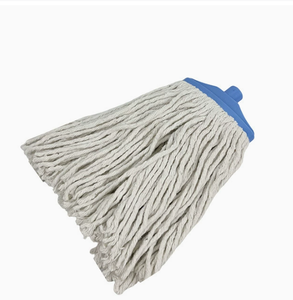 Serpillère en tissu de <span class=keywords><strong>coton</strong></span> avec manche en acier inoxydable à 4 sections et 2 têtes de serpillère en <span class=keywords><strong>coton</strong></span> réutilisables, blanches, pour le nettoyage des sols - Product Image 3
