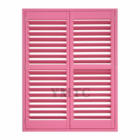 Volets de fenêtre en PVC directement de l'usine, volets en bois imperméables