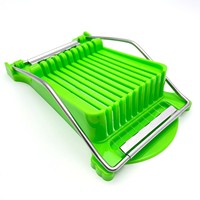 Nieuwe design plastic handmatige multifunctionele vleessnijder met roestvrijstalen mes voor bakken - makkelijk schoon te maken