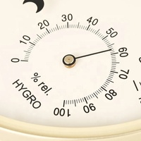 Utilisation industrielle baromètre professionnel 180mm thermomètre métallique analogique hygromètre