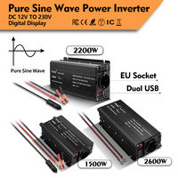 Convertisseur de puissance personnalisé Foval Factory 500W 1000w 1500w DC vers AC 12v 24v vers AC 110v 220v Onduleur à onde sinusoïdale pure