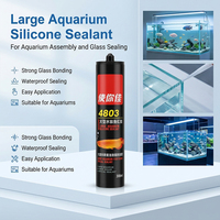Scellant pour aquarium 4803, 300 ml, colle silicone à forte adhérence pour l'étanchéité des joints de verre d'aquarium