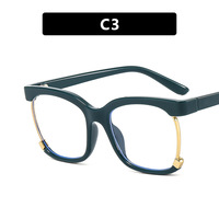Monture de lunettes anti-lumière bleue unisexe tendance, nouveau design, monture PC pleine, simple, pour myopie, vente chaude