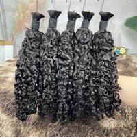 Extensions de cheveux humains doublement étirés de 24 pouces, 100 % bruts non traités, sans trame, style bohème, vente en gros