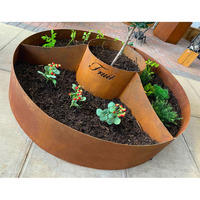 Pot baja Corten Outdoor awet, pot bunga & penanam modis dan indah