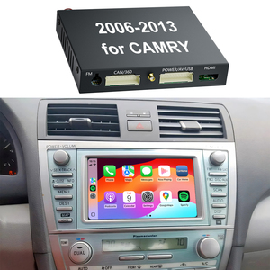 Camry đài phát thanh xe hơi không dây Apple Carplay và Android tự động tích hợp bộ dụng cụ xe DVD Player cho 2006-2013 Toyota Camry xe - Product Image 1