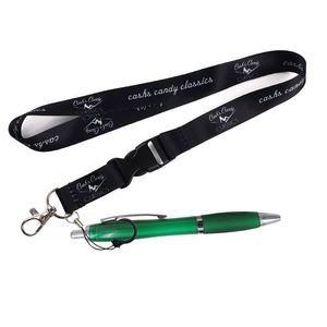 Promotional Personalizado Printing Woven Nylon <b>Polyester</b> <b>Lanyards</b> With logo Custom Design <b>Polyester</b> <b>Lanyard</b> Pen Holder - Product Image 1
