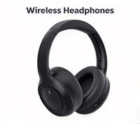 Headphone ANC Berkualitas Tinggi Over Ear dengan Peredam Kebisingan Aktif dan Bantalan Telinga yang Lembut