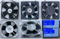 Ventilador de escape de CA de 4 pulgadas 120x120x25mm 110/220/380V, ventilador axial industrial para refrigeración de ordenadores 12025 para gabinetes electrónicos