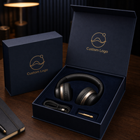 Caja de Embalaje para Auriculares al por Mayor, Caja de Regalo Magnética de Cartón Rígido Plegable Personalizada con Inserto de Espuma para Electrónica de Consumo