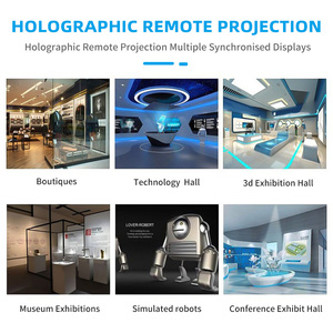 5.5-inch Holographic cabin ảo chào đón kỹ thuật số con người 3D lập thể bị đình chỉ tương tác con người hướng dẫn màn hình trong suốt - Product Image 4