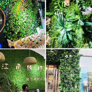 Muro de Plantas Artificiales, Decoración de Pared Verde para Interiores, Hojas de Alta Simulación - Product Image 4