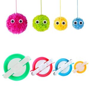 Pom Pom <strong>Maker</strong>, 4 Sizes <strong>Pompom</strong> <strong>Maker</strong> Tool Set for Fluff Ball Weave DIY Wool Yarn Knitting Craft Project for Kids and Adult - Product Image 1