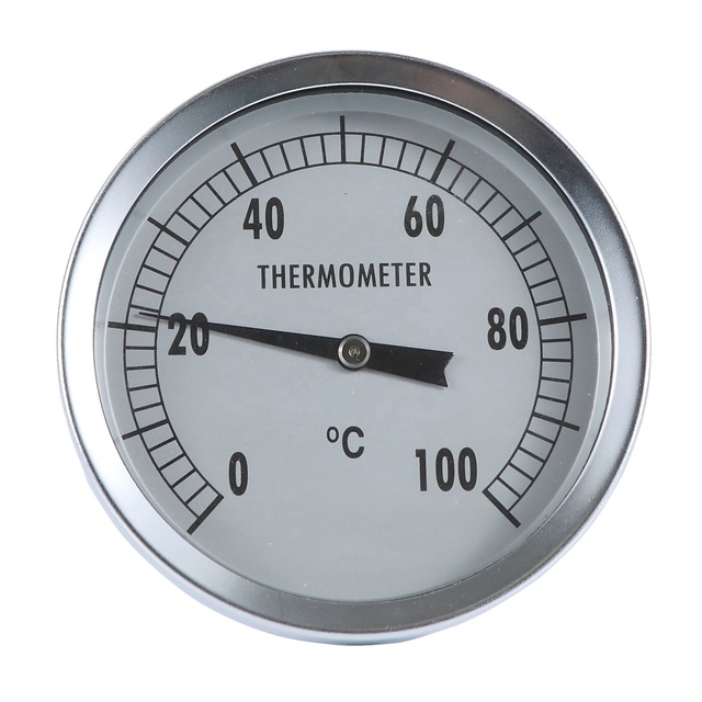 100mm stainless steel outdoor bimetal pressure gauge thermometer for steam