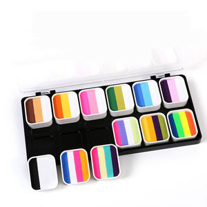 Paleta de <span class=keywords><strong>pintura</strong></span> facial activada por agua fácil de limpiar para <span class=keywords><strong>Halloween</strong></span> <span class=keywords><strong>pintura</strong></span> facial 12 colores fiesta <span class=keywords><strong>cara</strong></span> <span class=keywords><strong>pintura</strong></span> corporal - Product Image 5