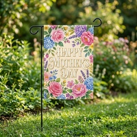 Bandera Decorativa para Jardín, Patio o Hogar, Personalizada al por Mayor, Regalo para el Día de la Madre, de Poliéster Resistente, Fácil de Instalar y Desmontable