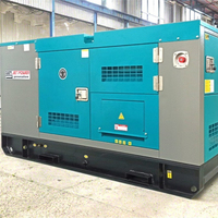 Groupe électrogène diesel triphasé insonorisé 50/60Hz avec démarrage à distance 50 kVA 30 kVA 60 kVA 75 kVA 40 kW 12,8 kW 16 kW
