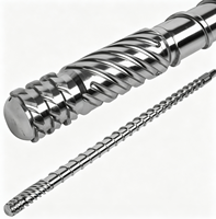 Vis de haute précision en acier nitridé 38CrMoAlA, vis d'extrusion de remplacement pour PE PP