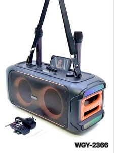WGY-2366 Altavoz De Karaoke Lớn Loa Ngoài Trời Dj Đảng 6.5 Inch Xách Tay Karaoke Loa Với 2 Không Dây Mic Cho Gia Đình KTV - Product Image 6