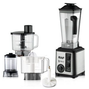 RAF Appareils électroménagers Robot culinaire électrique 5-en-1 3L avec fonction presse-agrumes, boîtier en acier inoxydable, broyeur haute puissance et mixeur, pour usage domestique mural - Product Image 3