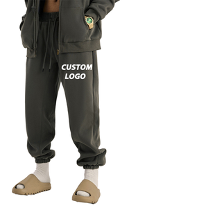 Pantalones Deportivos Casuales Unisex de Alta Calidad, 100% Algodón, Cintura Media, Diseño Personalizado con Bordado y Estampado - Product Image 1