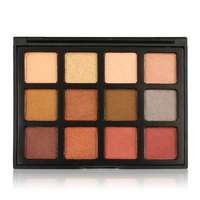 OEM Factory Overstock Palette d'ombres à paupières 12 couleurs pour les cosmétiques de beauté Créez votre propre marque de maquillage Shimmer 20g Dry Powder Dark