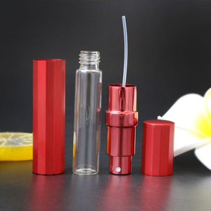 Free Sample 15ml Aluminum square Tube Perfume Spray Empty <b>Bottle</b> Portable Glass Perfume <b>Dispensing</b> <b>Bottle</b> - Product Image 4