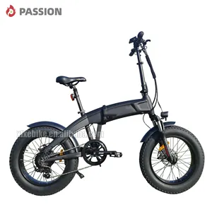 48v 500w Hidden Lithium Battery Electric Bicycle 20 Inch *4.0 Fat Tyre Electricity Folding Bike For Adults