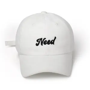 Brand Customize Logo 6 Panel Sport Adjustable Dad Hat Vintage Cotton Washed Distressed baseball cap