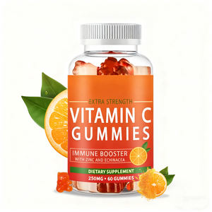 Suplementos de Vitamina C Natural en Gomitas para Adultos, Marca Privada OEM ODM, con Zinc y Equinácea, Refuerzo Inmunológico, 250 MG, 60 Gomitas, para Mujeres Embarazadas - Product Image 1
