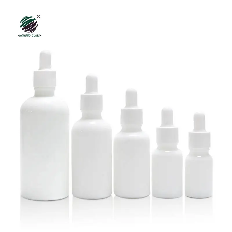 Luxury Empty Ceramic white cylindrical Round Clear Frosted Bottle Glass Skincare Pump Cosmetic Packaging Dropper bottles