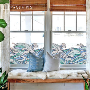 <span class=keywords><strong>Film</strong></span> décoratif réutilisable en PVC à adhérence statique Ocean Melody pour bureaux et appartements, installation facile, échantillon gratuit - Product Image 6