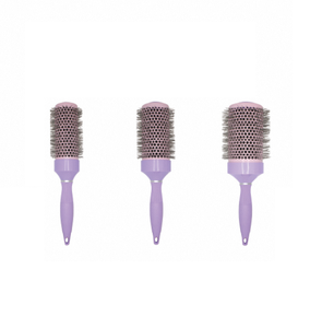 Brosse à rouler de qualité salon avec manche en M, baril en céramique, manche antidérapant en caoutchouc, poils de sanglier doux pour cheveux lisses, bouclés ou raides - Product Image 4