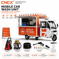 Démarrez une entreprise mobile rentable partout : Remorque de lavage de voitures portable autonome en acier inoxydable, facile à utiliser