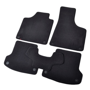 Juego de Alfombrillas de Lujo para Auto de 5 Piezas en Velour de Nailon Negro, 12 mm de Grosor, para Volante a la Derecha, Compatible con <span class=keywords><strong>Audi</strong></span> Q5 Q3 Q7 R8 TT A3 A5 A4 A1 A8 - Product Image 1