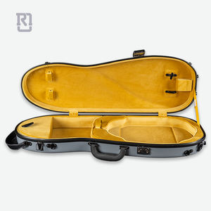 Estuche Rígido Acolchado de Fibra de Vidrio Real Mission <span class=keywords><strong>Arclight</strong></span> de 20 mm para Violín 4/4 3/4, Forma de Violonchelo, Terciopelo Brillante, Portátil para Instrumentos - Product Image 3