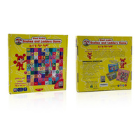 Jeu de société familial de haute qualité avec dés Ludo papier serpents échelles jeu de cartes de société personnalisé jeu classique jouet pour enfants et adultes