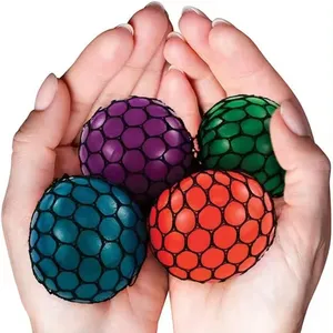 Groothandel Stress Squeeze Druivenballen Verlichten Drukballen Willekeurig Gaas Squishy Ballen