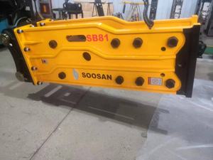 Para SOOSAN, martillo hidráulico de tipo superior SB 81 para excavadoras pesadas, Motor de motor de núcleo de peso portador de 18-26 toneladas para excavación y demolición - Product Image 4