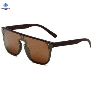 European and American Trendy <strong>Sunglasses</strong> Stylish <strong>Large</strong> Frame <strong>Sunglasses</strong> One-piece Printed <strong>Sunglasses</strong> 2330 - Product Image 4