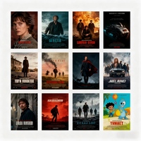 Affiche de film personnalisée en 3D lenticulaire brillante et écologique, vente en gros DB