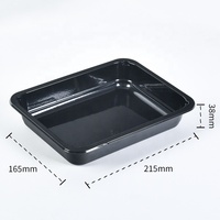 couleur avion four ovable bandeja CPET thermoforme plateau en plastique CPET récipient alimentaire CPET avec film d'étanchéité