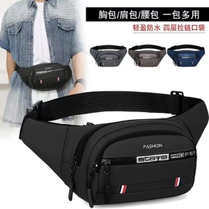 Stay Pro Fanny Pack Unisex Waterproof Multi Pocket Outdoor Sports Bag Black Blue Gray - Product Image 1