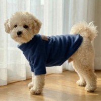 Sweat-shirt confortable pour animaux de compagnie avec logo personnalisé, vêtements d'extérieur en polaire pour l'automne/hiver, avec anneau en D pour chats et chiens