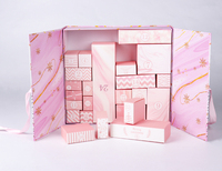 Coffret cadeau de luxe Dates Bonbons Chocolat Boîte double porte Boîte en papier compte à rebours Emballage de cosmétiques de beauté Boîte de calendrier de l'avent
