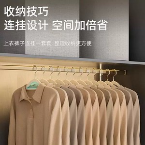 Perchas para ropa con revestimiento flocado, antideslizantes, que no dejan marcas, aptas para uso doméstico, organizadas por profesionales, para ropa de adultos - Product Image 4