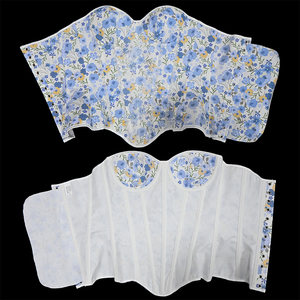 Top Corsé sin Tirantes con Escote Corazón, Estampado Floral y Encaje, con Varillas para Moldear la Cintura, Ideal para Sesiones de Fotos Estilo Cottagecore - Product Image 6