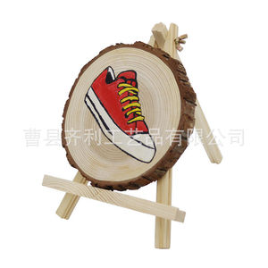 Copeaux de bois ronds en sapin chinois poli, anneaux d'arbre pour artisanat et décorations DIY - Product Image 5