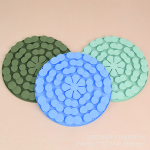 Tapis de renifflement en silicone pour animaux de compagnie, 288 mm, rond, de qualité alimentaire, pour l'alimentation lente des chiens et des chats - Product Image 5